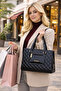Black Quilted Patterned Women Shoulder Bag |   Black Mt1525 - 4