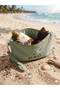 Imported Fabric Colorful Women's Handbag and Beach Bag - 3