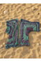 Openwork Knit Pareo – Blue to Lilac Gradient, Stretchy Summer Beach Kimono - Shorts Tank Top, Thin, Lightweight Garment - 2