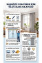 Milano Linen Eyelet Background Curtain Rustic Single Wing Non-Crinkle Non-Pleated Living Room Bedroom Curtain - 5