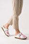 Women's Floral Patterned Stylish Buckle Orthopedic Comfortable Non-Slip Sole Sabo Slippers