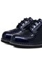 Hidra Navy Blue Patent Leather Laced Casual Baby Boy Shoes - 7