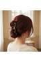 Gold Color Metal Cherry Figured Luxury Hairpin - Hair Accessory with Crystal Stones