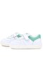 Bob Genuine Leather White Nubuck Green Velcro Baby Sneaker Shoes - 7
