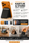 Magnetic Card Holder with Flexstand Stand, Adhesive 5-Slot Magnetic Card Holder - 2