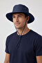 Luxury Safari Camping Hat Wide Brim |   Navy Blue Men's Drawstring Snap Fastener Outdoor - 5