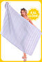 Mia 100% Cotton Striped Beach Peshtemal |   Quick-Drying, Extra Light Tasseled Pareo |   Beach, Pool and Bath Towel