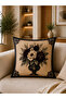 4-Piece Decorative Cushion Cover 43X43 cm and Runner 40X140 cm Classic Floral Pattern Living Room Set - 3