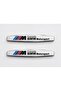 شعار BMW Powered By Bmw Motorsport على شكل حروف مطبوعة على الرفرف، نص بتصميم BMW Powered By Bmw Motorsport على شكل حروف مطبوعة على الرفرف. - 2