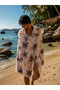 Beach Towel 70X150 cm Retro Island Beige – Soft Textured, Water Absorbent, Digital Printed Beach Towel - 3