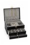 Modern 2 Drawers Jewelry Jewelry Box Organizer Black 13 X 23 X 10 cm - 8