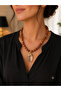 Star Stone Natural Stone Necklace 8 mm 50 cm – Handmade Design Necklace with Natural Stone Endpieces