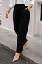 Elastic Waist Carrot Trousers Tsd260155 Black