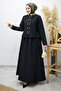 Gold Snap Fastener Skirt Set Tsd260156 Black - 4