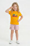 2-8 Years Licensed Girl's Suit-Yellow