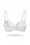 White Silicone Lace Women's Bra - Supported Design - 2