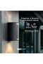 Lunara Glass 17 cm Led Wall Sconce Anthracite Aluminum with Glass Detail Ip65 Indoor Outdoor Garden Facade Lighting - 4
