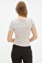 Basic V-Neck Slim Fit T-Shirt - 7