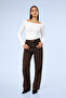 Women's High Waist Wide-Leg Denim Jean Pants - 2