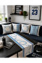Blue Fish Wreathed and Striped Marine Decorative Throw Pillow Cover Set of 4 43X43 cm - 4