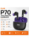سماعات أذن لاسلكية حقيقية DUB P70، مشغلات صوت 10 مم، ميكروفونات بتقنية AI-ENC، خاصية إلغاء الضوضاء، وقت تشغيل 35 ساعة، مقاومة للماء IPX4، شحن سريع - 8