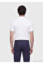 White Plain Polo Neck 100% Cotton T-Shirt - 5