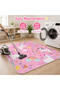Unicorn Joy Cushion Play Mat Rug – Soft Padded Carpet with Non-Slip Backing - 5
