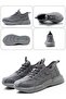 45 GRAY Summer Work Shoes with Protection Breathable Lightweight Safety ShoesSteel Toe Cap Working - 8