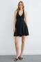 Halter Neck Buckle Covered Dress - 2