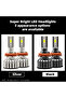 H4/9003/HB2 Hi/Lo Black Shell Upgraded Infitary H7 H4 LED Car Headlights H11 H1 9005 9006 Lamp for A - 2
