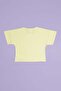 Ribbon Embossed Printed Girls' Crop T-Shirt - 4