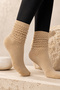 Original Women's Long Boot Socks Premium Thick Drawstring Slouchy Long Socks Soft Textured Cotton Terry Sole Boot Socks Compatible with Aerobics Knee-Length Dust Socks Home Sleep Comfortable Daily Warm Winter Socks - 2