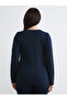 Vizyon New Season Plus Size Square Neck Blouse - 4