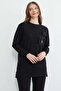 Fullamodest Butterfly Embroidered Stoned Crew Neck Tunic - 3