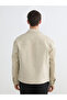 Lcw Vision Beige Regular Fit Long Sleeve Velvet Men's Shirt Jacket - 5