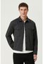 Siyah Desenli Denim Mont