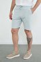 Elastic Waist Linen Look Pocketed Shorts - 7