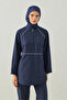 Hijab Swimsuit Set of 3 Navy Blue - 3