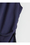 Original Draped Collar Modal Blend Asymmetrical Cut Blouse - 6