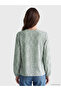 Original Oval Collar Patterned Blouse - 4