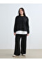 Two Mt Shop Quality Soulife Black Oval Collar Stone Women's Sweatshirt - 6