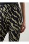 Trendlucky Women's Patterned Trousers with Elastic Waist and Difference in Color - 3