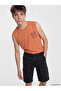 Original Oval Collar Printed Boys' Undershirt