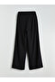 Lcw Everyday Black Textured Women's Trousers with Elastic Waist - 8