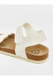 Alita City Girls' Sandals with Knitted Detail and Contrast Color - 5
