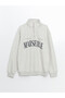 Xside White Stand Collar Men's Sweatshirt - 5
