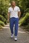 Plus Size Basic Sweatpants Full Lycra 11516 Indigo - 2
