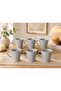 Modern Ceramic Mug Set 6 Pieces – Tea, Coffee, and Latte Cups (300ml X 6 Pieces) - 2
