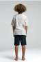 U.S. Polo Assn. Boy's Printed Detailed Short Sleeve Bermuda Set 4-8 Years Old Stone - 6