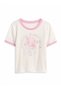 Gap Girls' Soft Textured Cotton Girls' Ringer T-Shirt 4-16 Years White